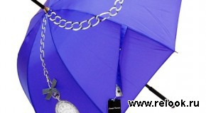 зонт с цветочным принтом