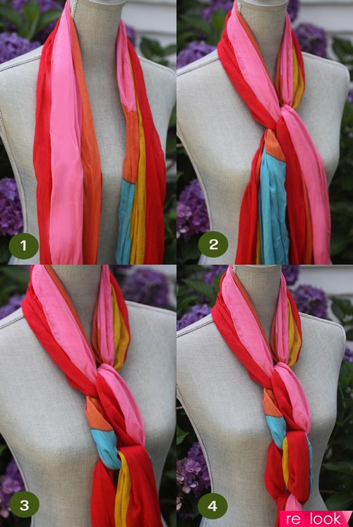 как красиво завязать шарф