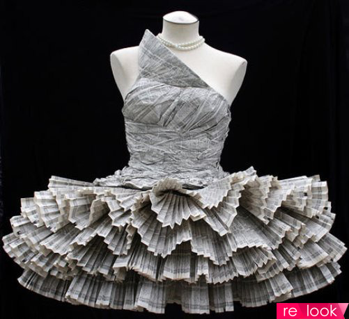 платья из необычных материалов