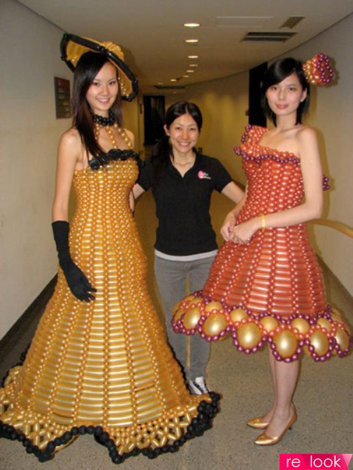 платья из необычных материалов